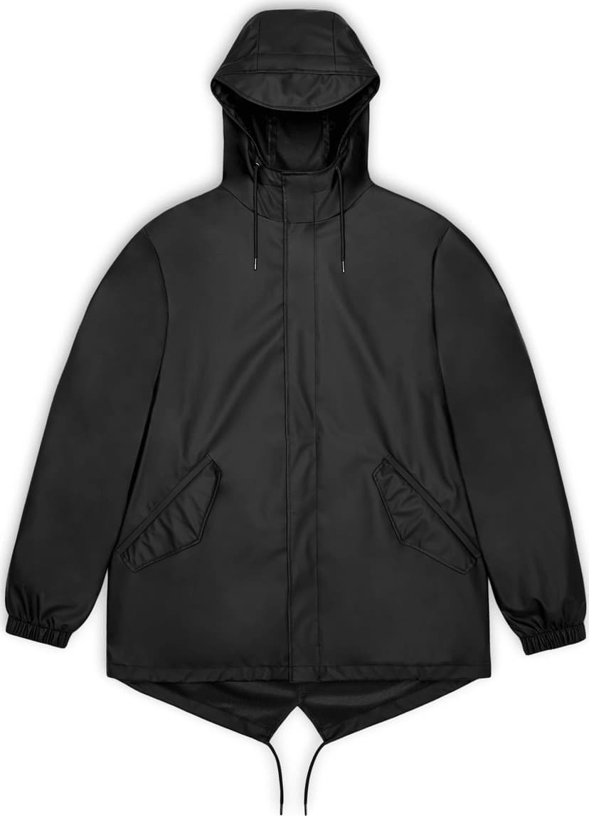Rains Rains Unisex Fishtail Jacket W3 Black