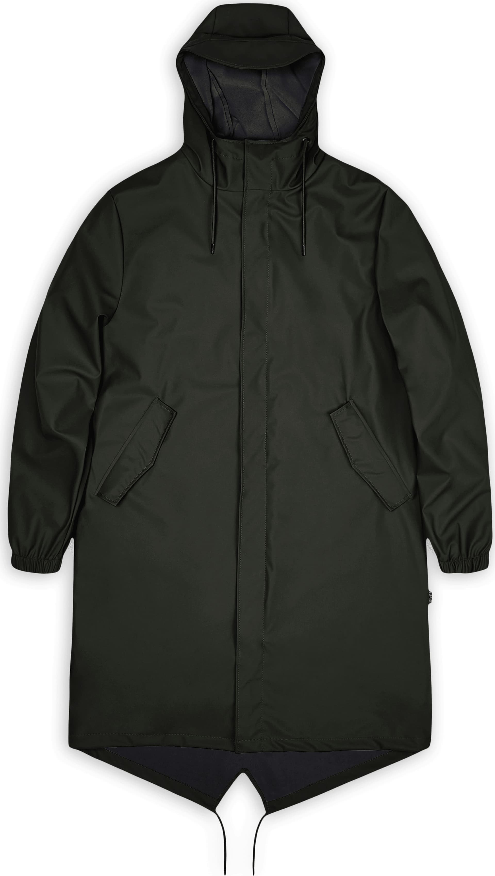 Rains Rains Unisex Fishtail Parka Green