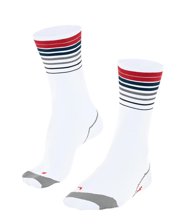 Falke Falke Unisex BC Impulse Reflect Biking Socks White/red