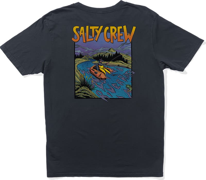 Salty Crew Salty Crew Men's River Rats Short Sleeve Tee Black