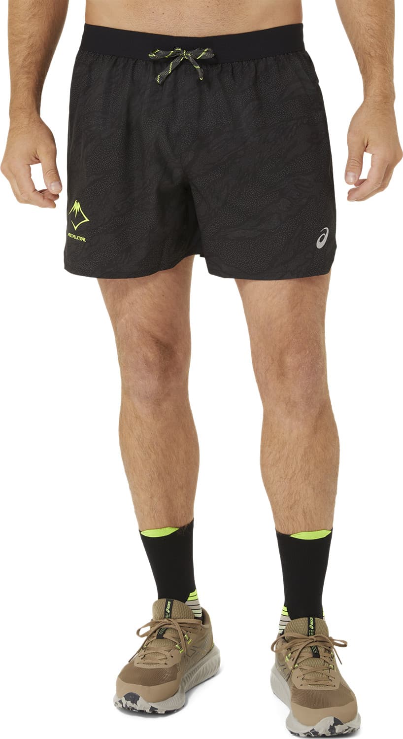 ASICS Asics Men's Fujitrail All Over Print 5in Short Black/black2