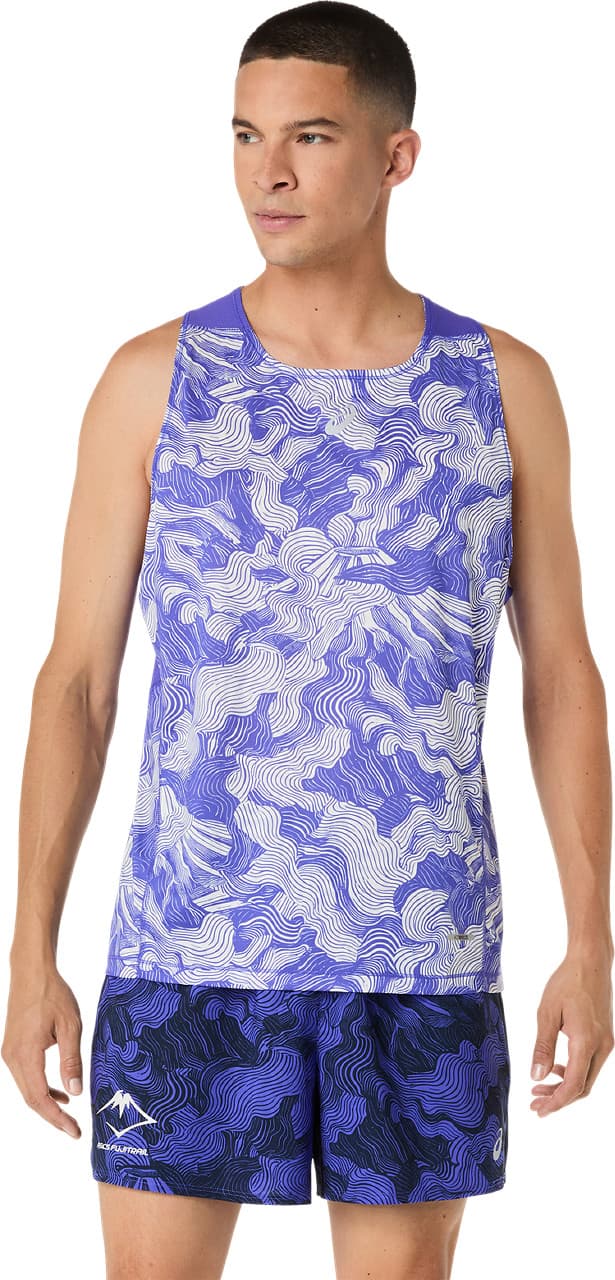 Asics Asics Men's Fujitrail Singlet Cobalt Burst/Cream