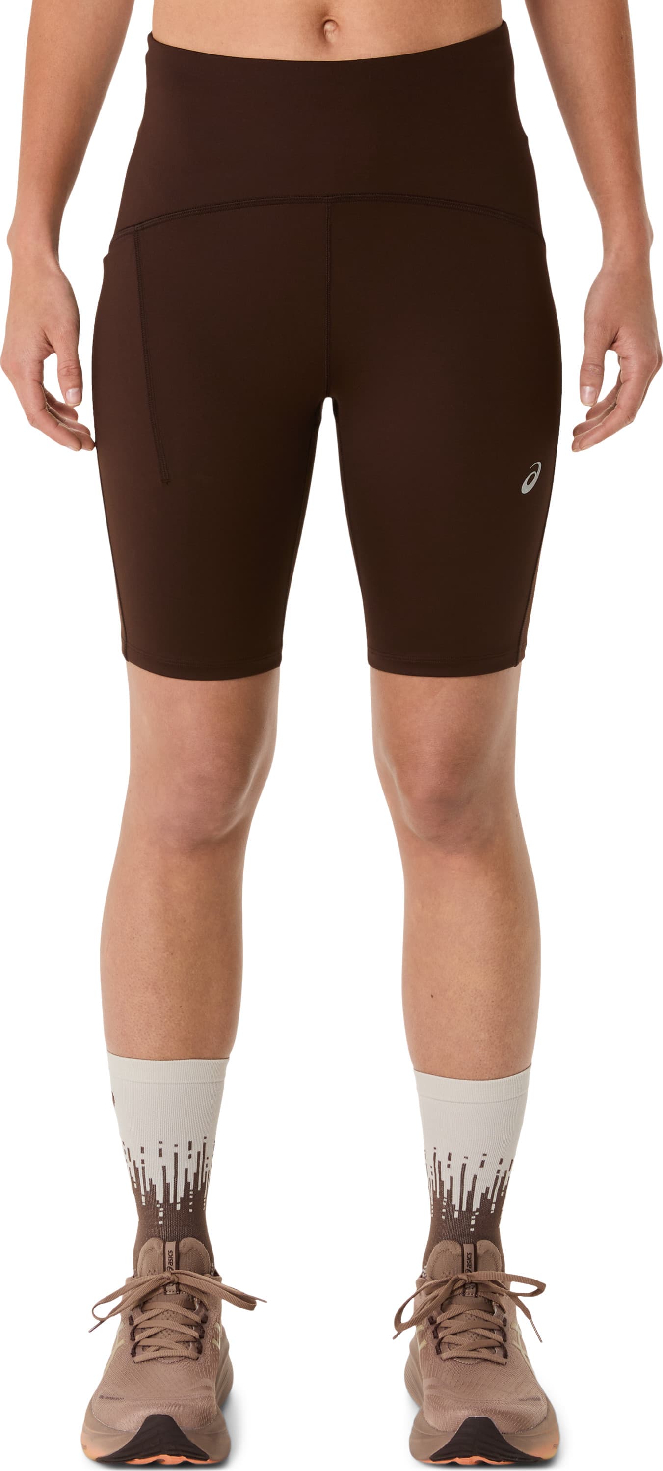 Asics Asics Women's Road High Waist 8in Sprinter Coffee