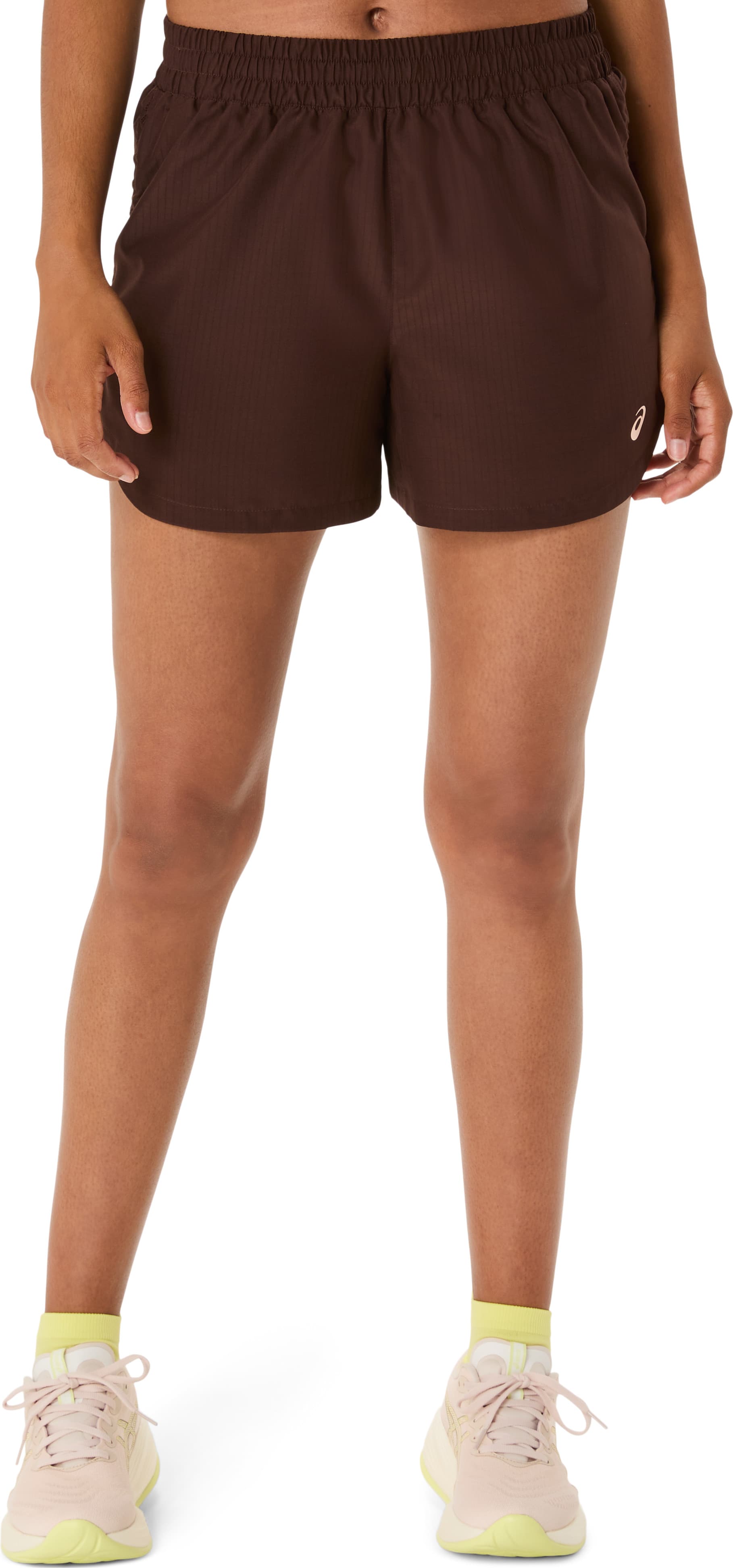 Asics Asics Women's Nagino Run Adjustable 4in Short Coffee