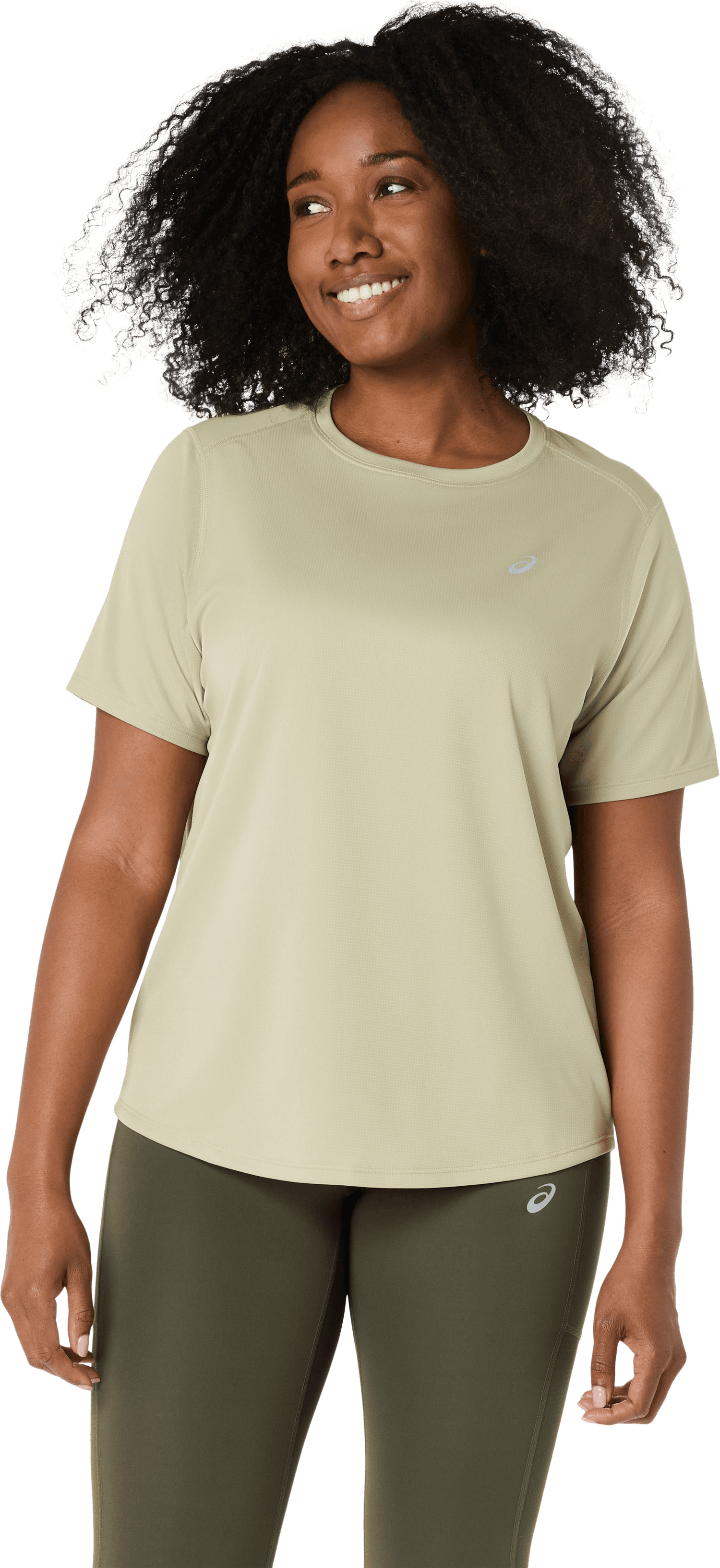 Asics Asics Women's Asics Core Short Sleeve Top Khaki