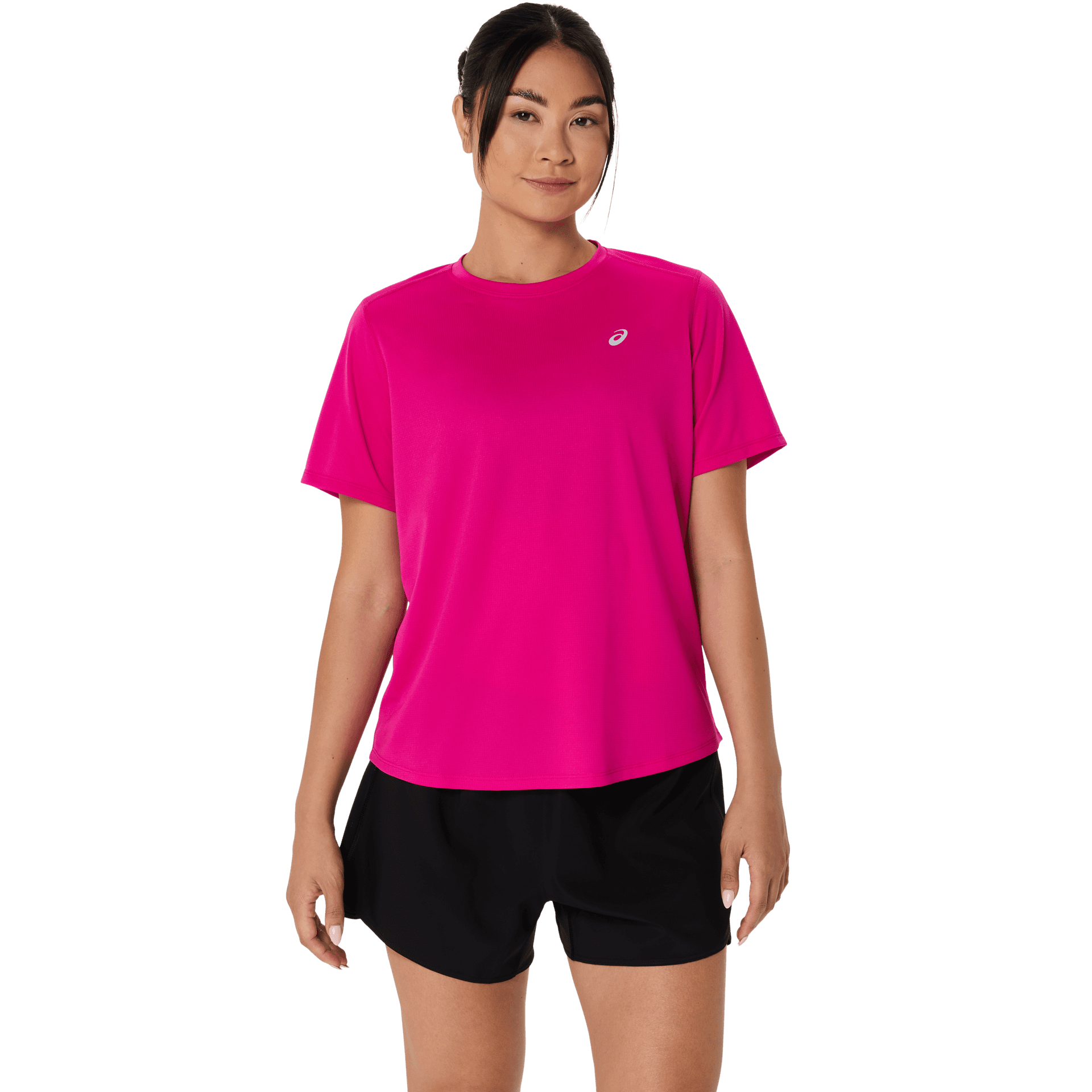 Asics Asics Women's Asics Core Short Sleeve Top Dark Pink Clay