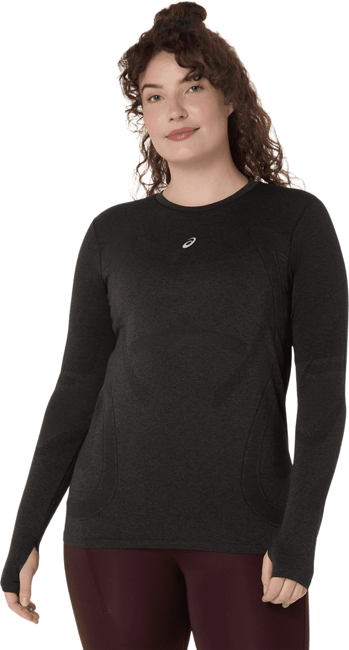 Asics Asics Women's Road Seamless Long Sleeve Top Performance Black/Graphite Grey