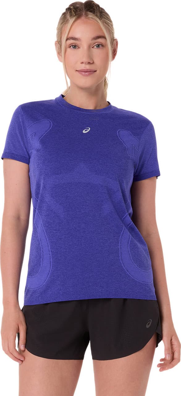Asics Asics Women's Road Seamless Short Sleeve Top Cobalt Burst/Eggplant