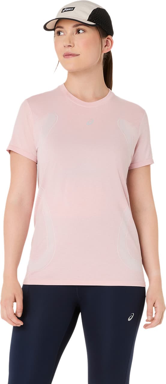 Asics Asics Women's Road Seamless Short Sleeve Top Morganite/Crystal Pink