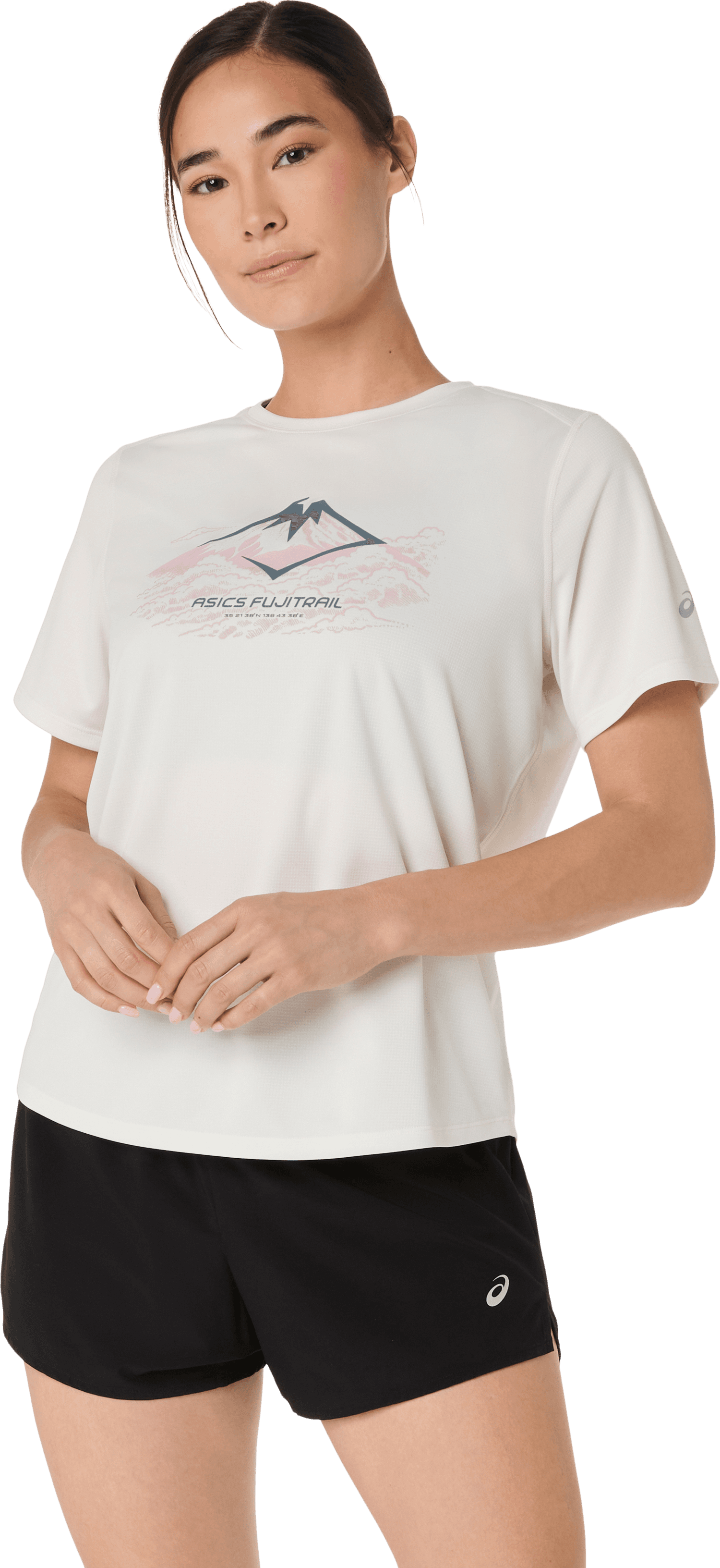 Asics Asics Women's Fujitrail Logo Short Sleeve Top Cream