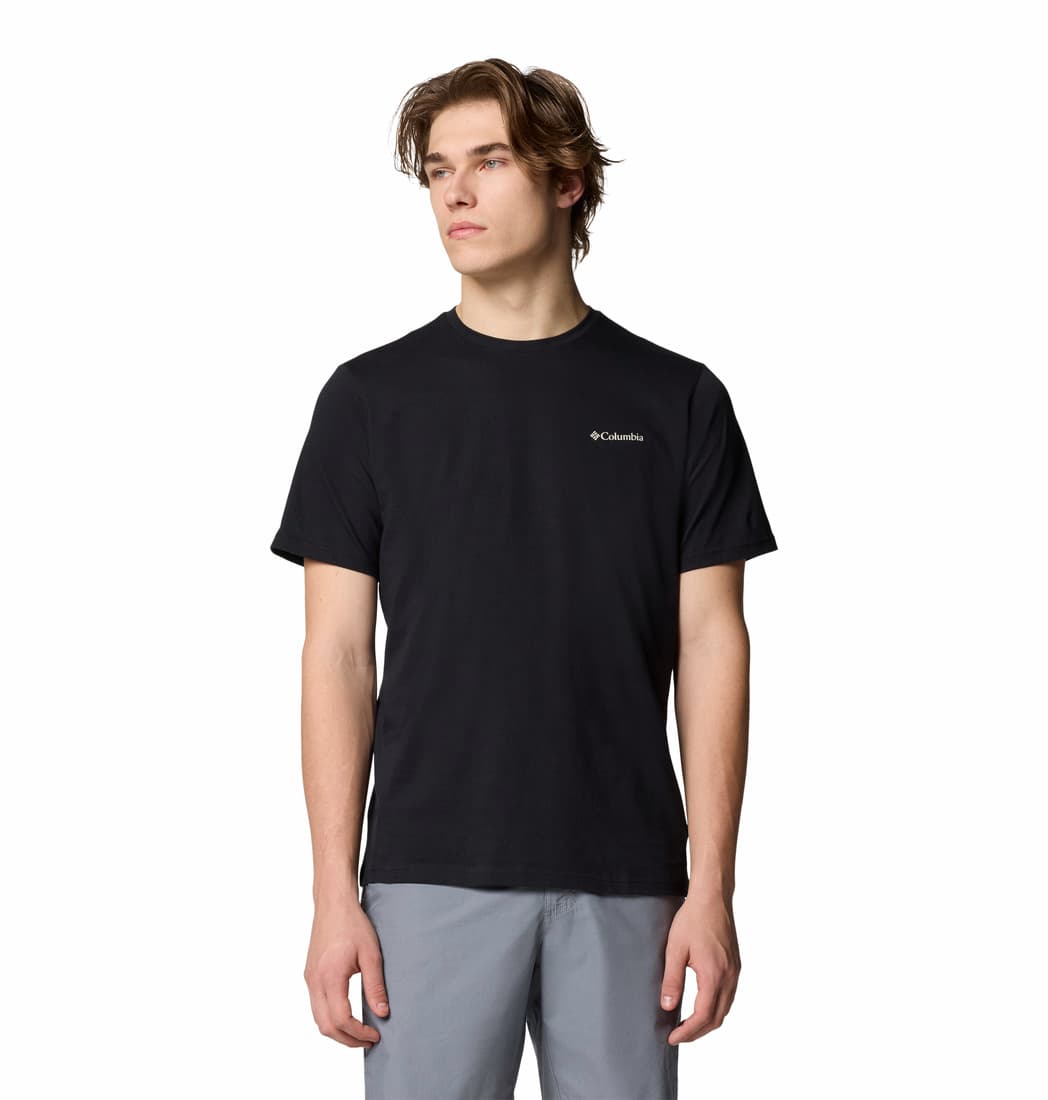 Columbia Columbia Men's Rockaway River Graphic SS Tee Black/Winding Wonder