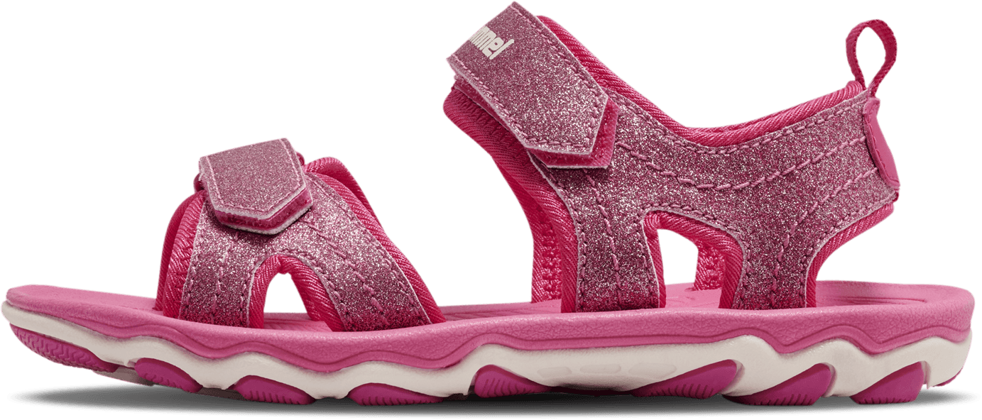 Hummel Hummel Juniors' Sandal Glitter Pink Flambè