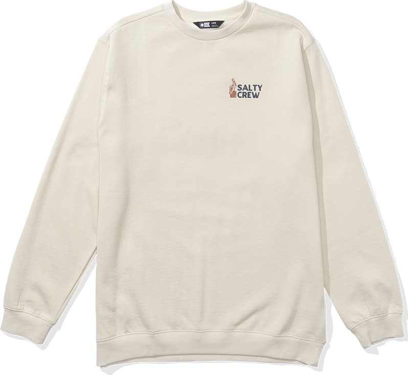 Salty Crew Salty Crew Men's Stake Out Crew Fleece Moonbeam