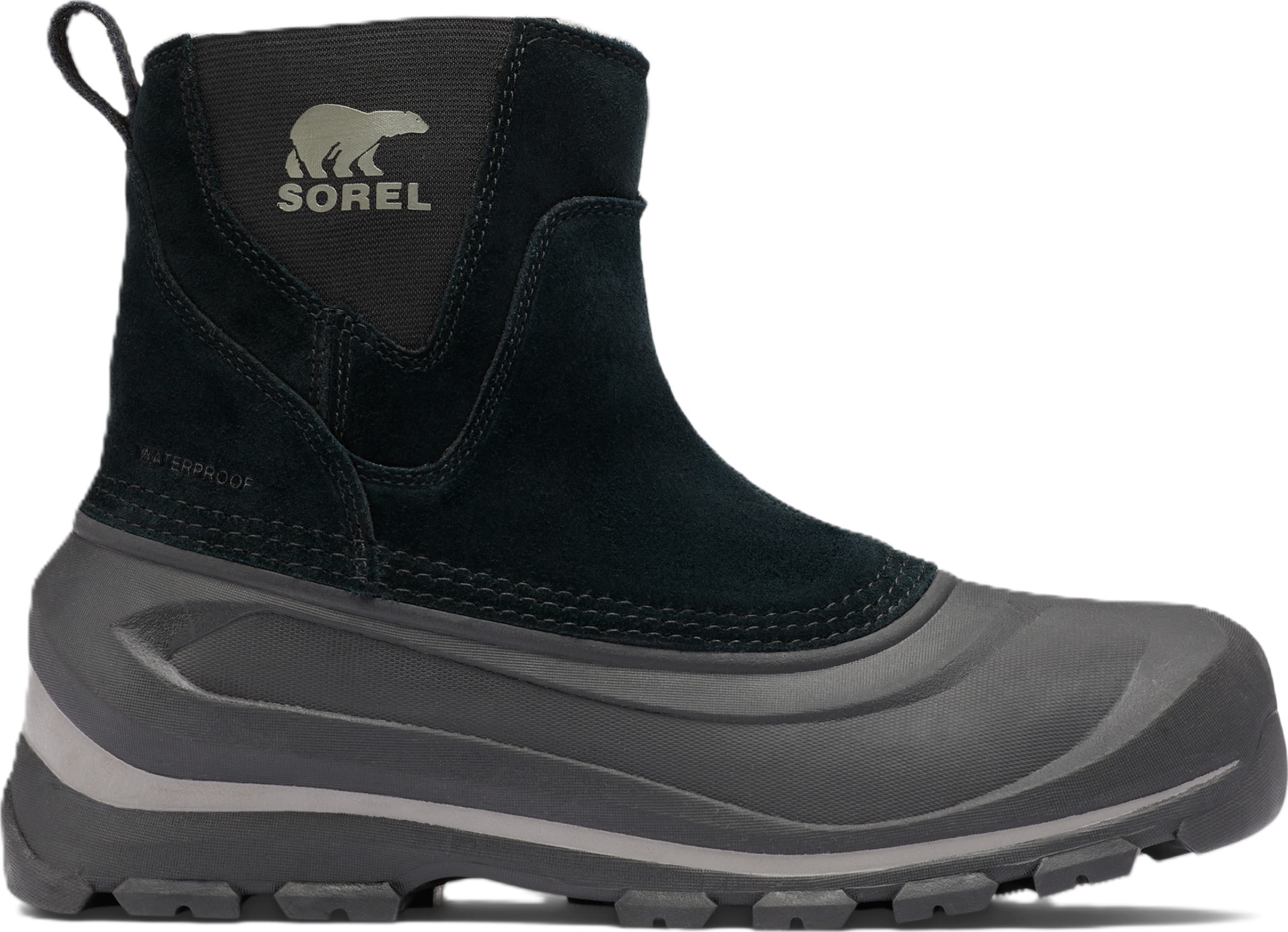 Sorel Sorel Men's Buxton Pull On Boot Waterproof Black, Quarry