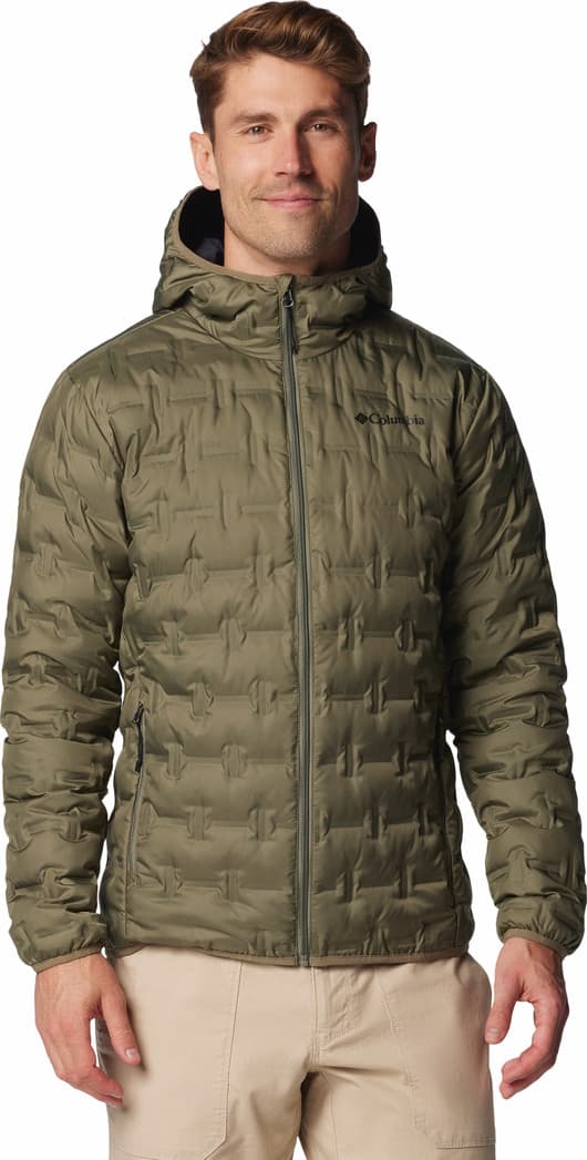 Columbia Columbia Men's Delta Ridge II Down Hooded Jacket Stone Green