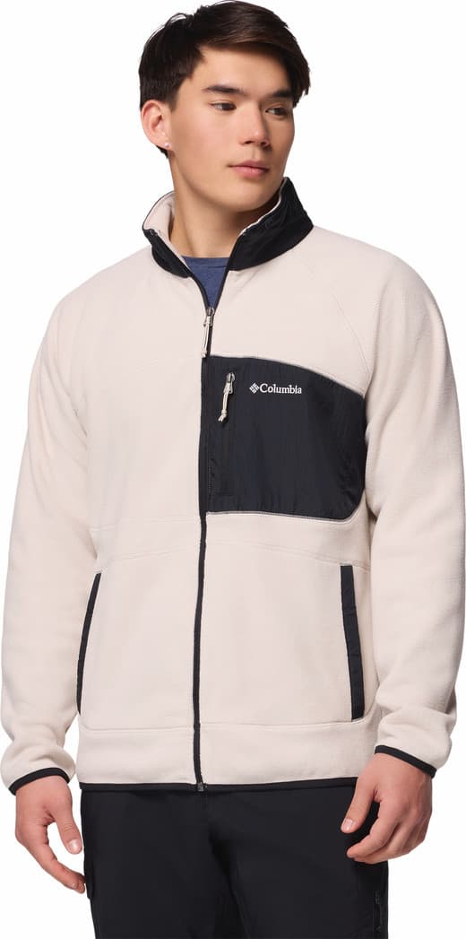 Columbia Columbia Men's Fast Trek Overlay Full Zip Fleece Jacket Dark Stone, Black