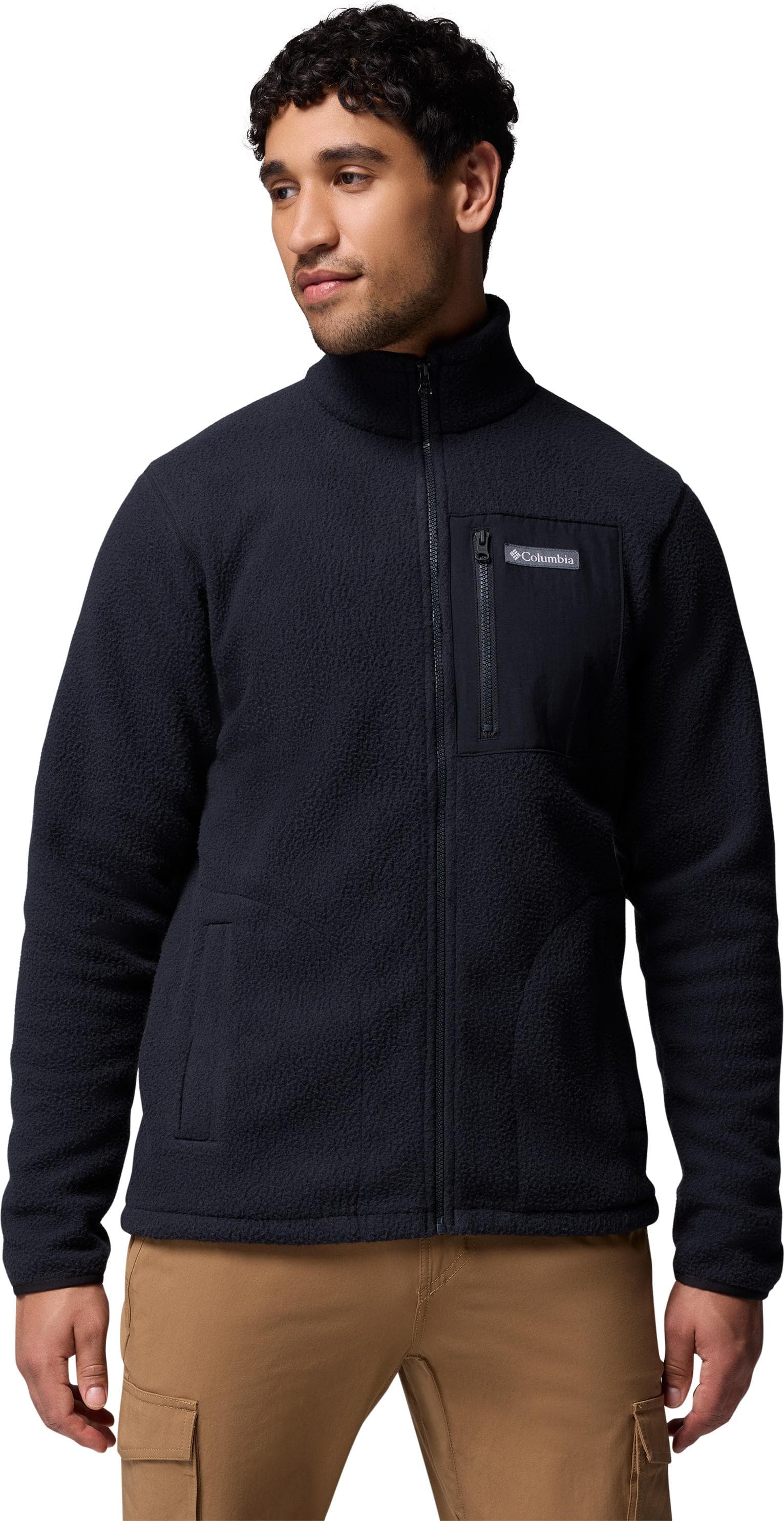 Columbia Columbia Men's Jasper Ridge Pebbled Fleece Jacket Black