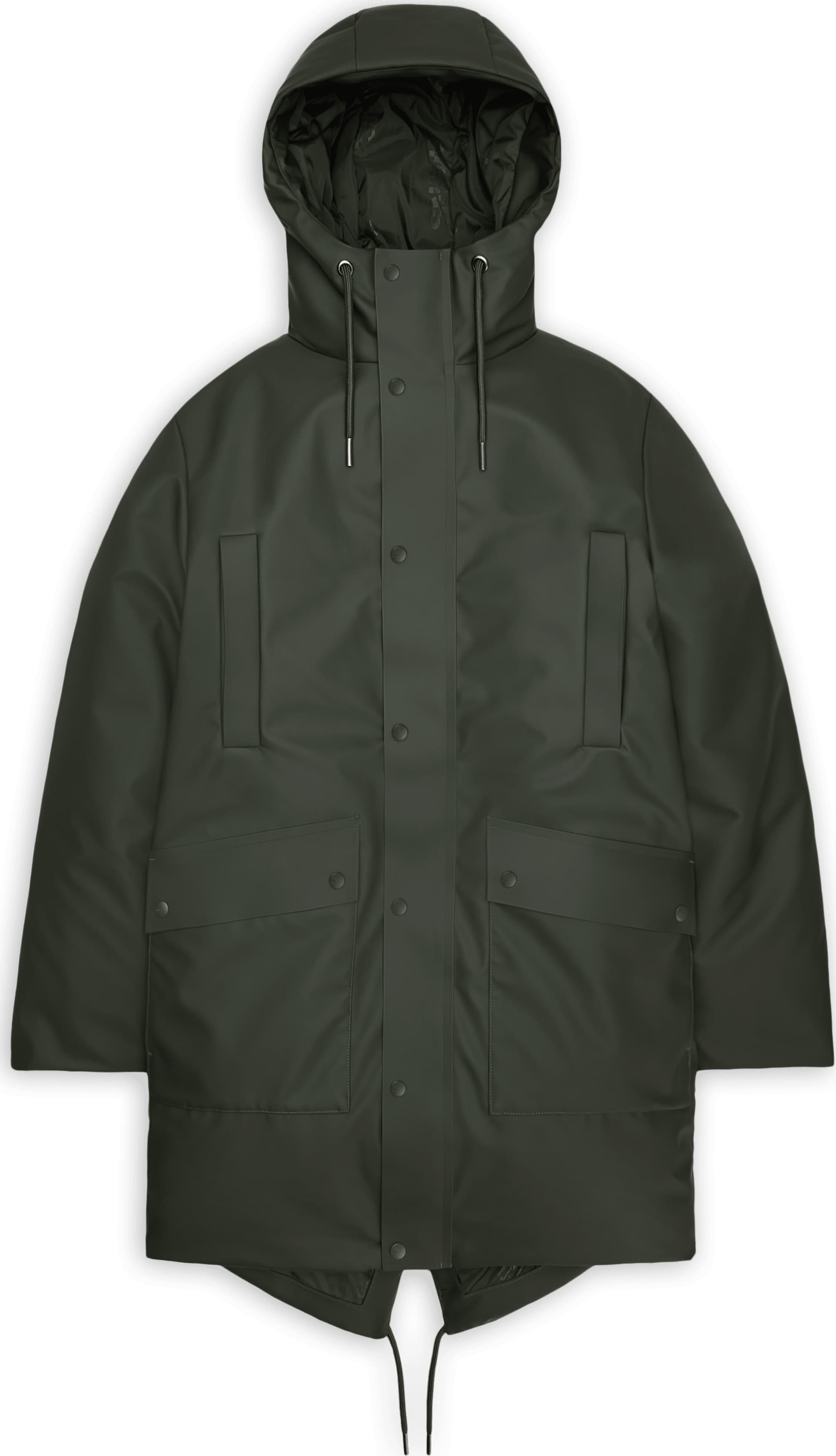 Rains Rains Unisex Nome Long Parka W3T3 Green