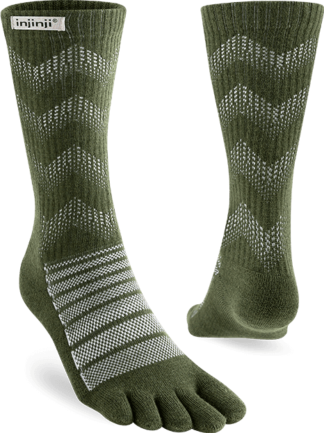 Injinji Injinji Outdoor Midweight Crew Wool Forest