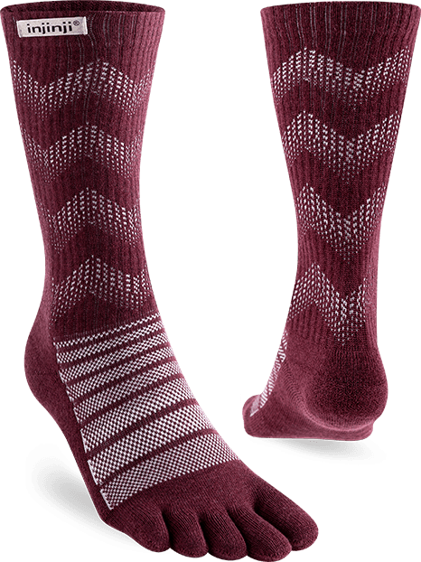 Injinji Injinji Outdoor Midweight Crew Wool Garnet