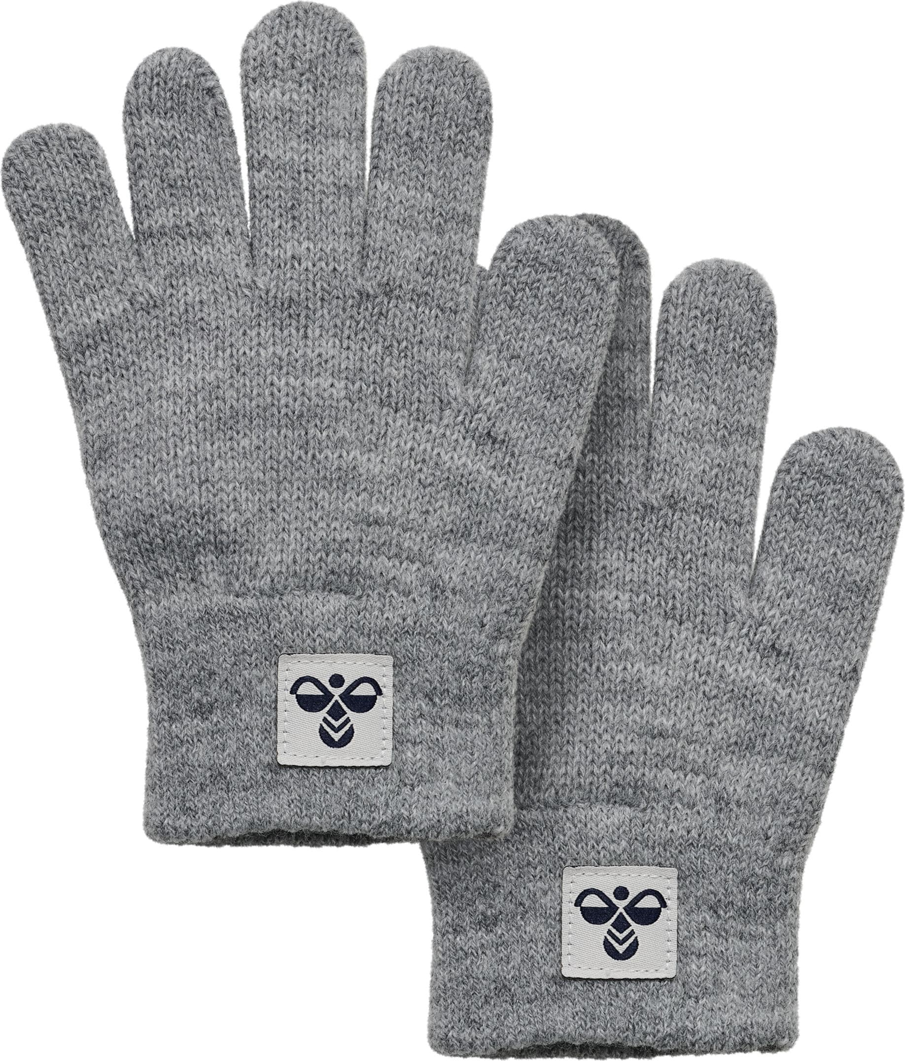 Hummel Hummel Hmljr Knit Gloves 2-Pack Grey Melange