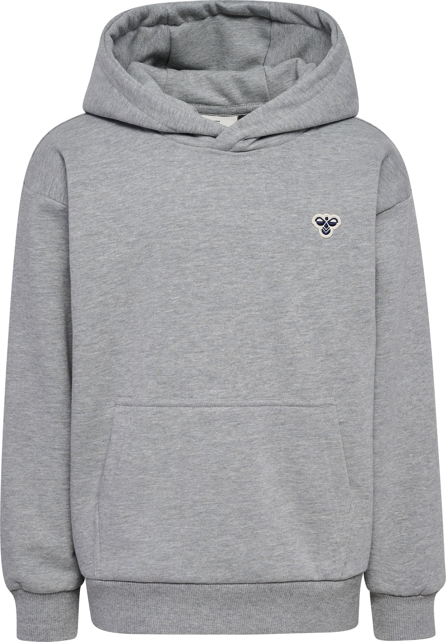 Hummel Hummel Kids' Hmljr Loose Hoodie Bee Grey Melange