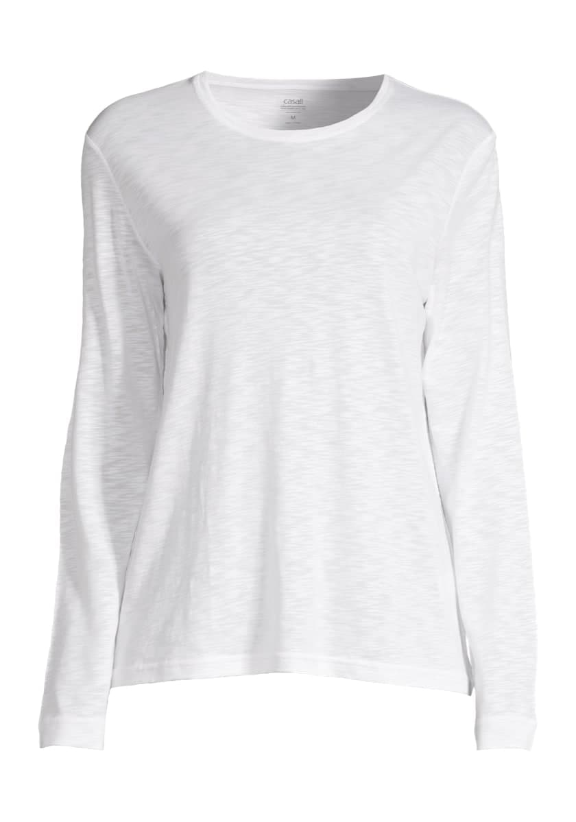 Casall Casall Women's Soft Texture Long Sleeve White
