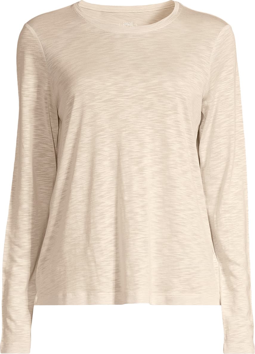 Casall Casall Women's Soft Texture Long Sleeve Ecru