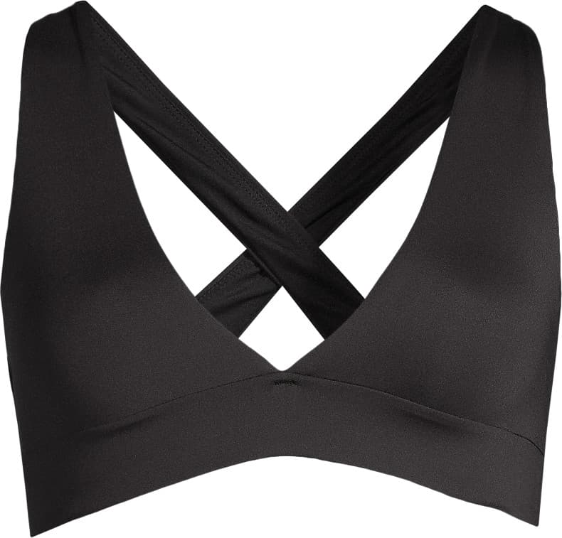 Casall Casall Women's V-Neck Crossback Bikini Top Black