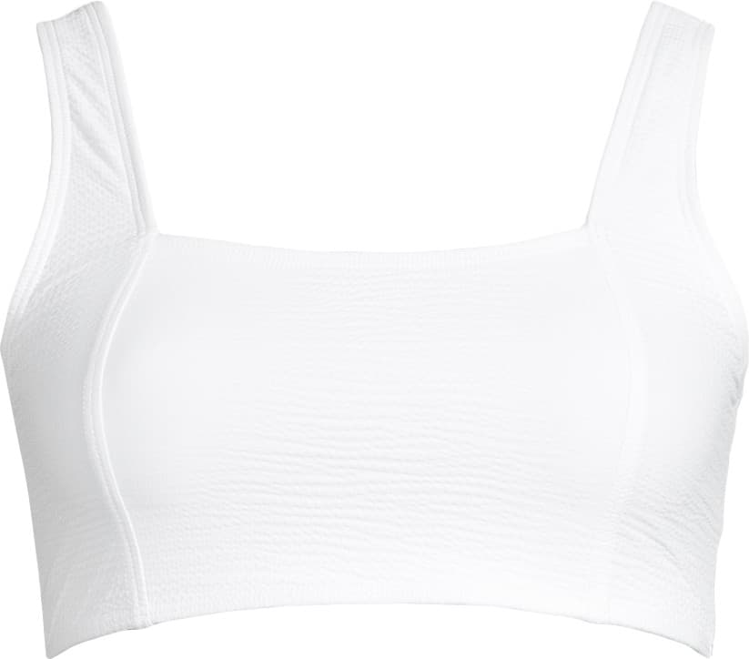 Casall Casall Women's Waffle Square Neck Bikini Top White