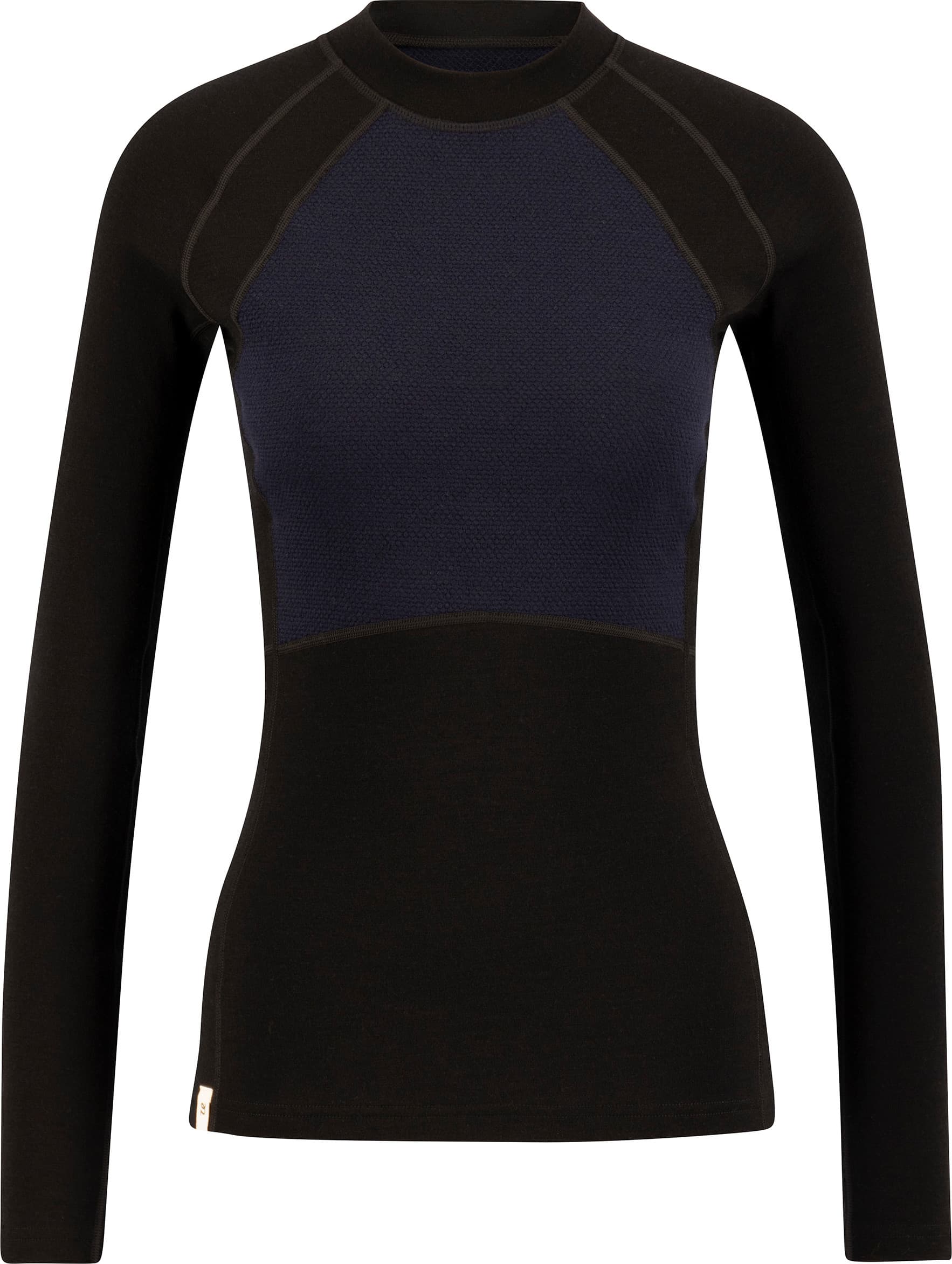Ulvang Ulvang Women's Peak Map Crew Baselayer Black/Navy Blue