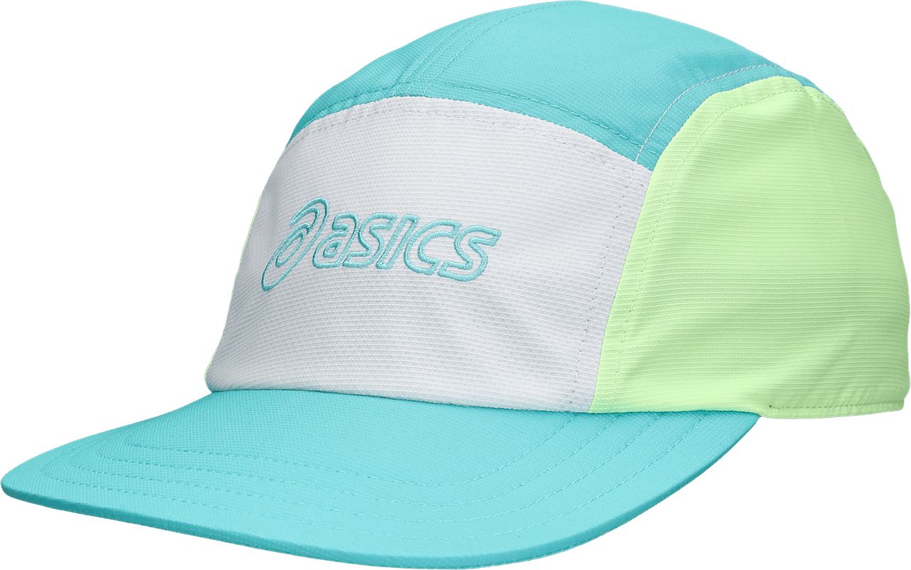 Asics Asics Performance Running 5 Panel Cap Energy Aqua/white