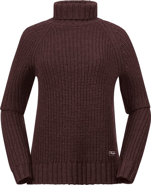 Bergans Bergans Women's Nordmarka Merino High Neck Jumper Amarone Red