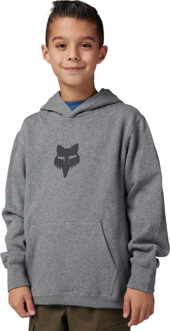 FOX Fox Youth Legacy Fleece Pullover Hoodie Heather Graphite