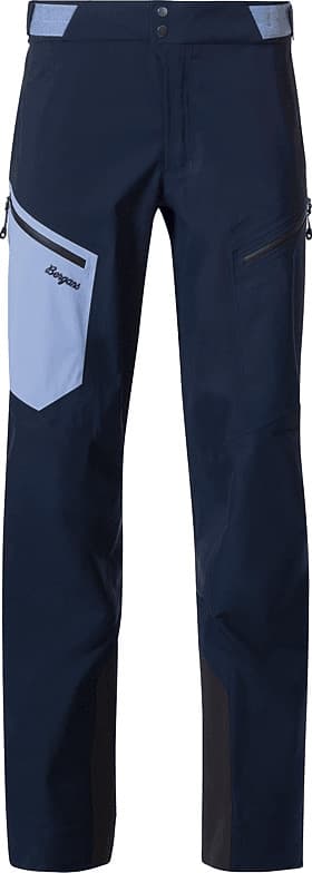 bergans Bergans Women's Tind 3L Shell Pants Navy Blue/Blueberry Milk