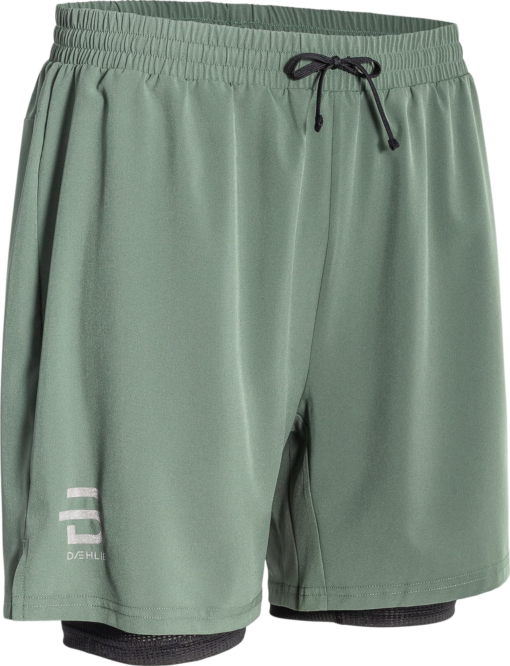 Dæhlie Dæhlie Men's Shorts Run 2-in-1 Dark Forest