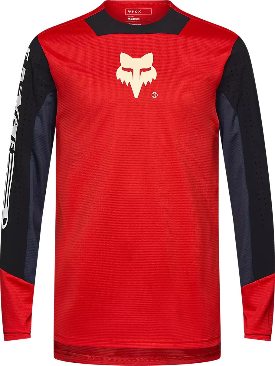 FOX Fox Men's Defend Elevated Longsleeve Jersey Fluorescent Red
