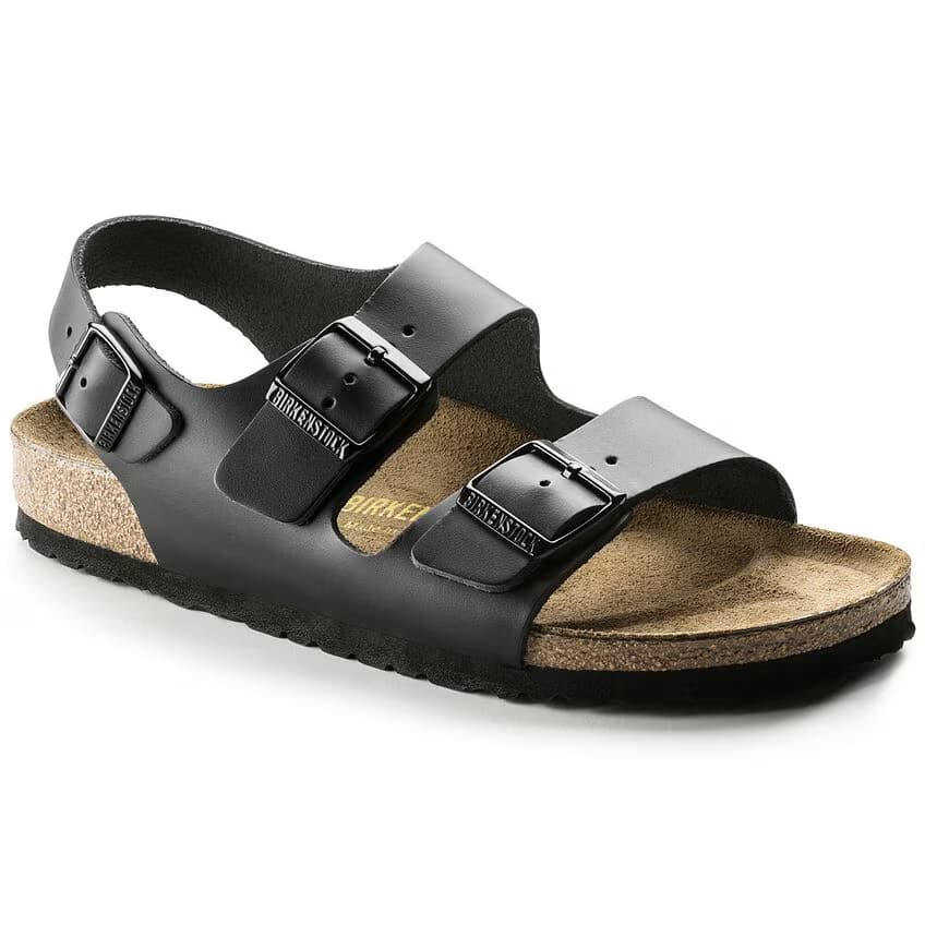 Birkenstock Birkenstock Milano Natural Leather Regular Black