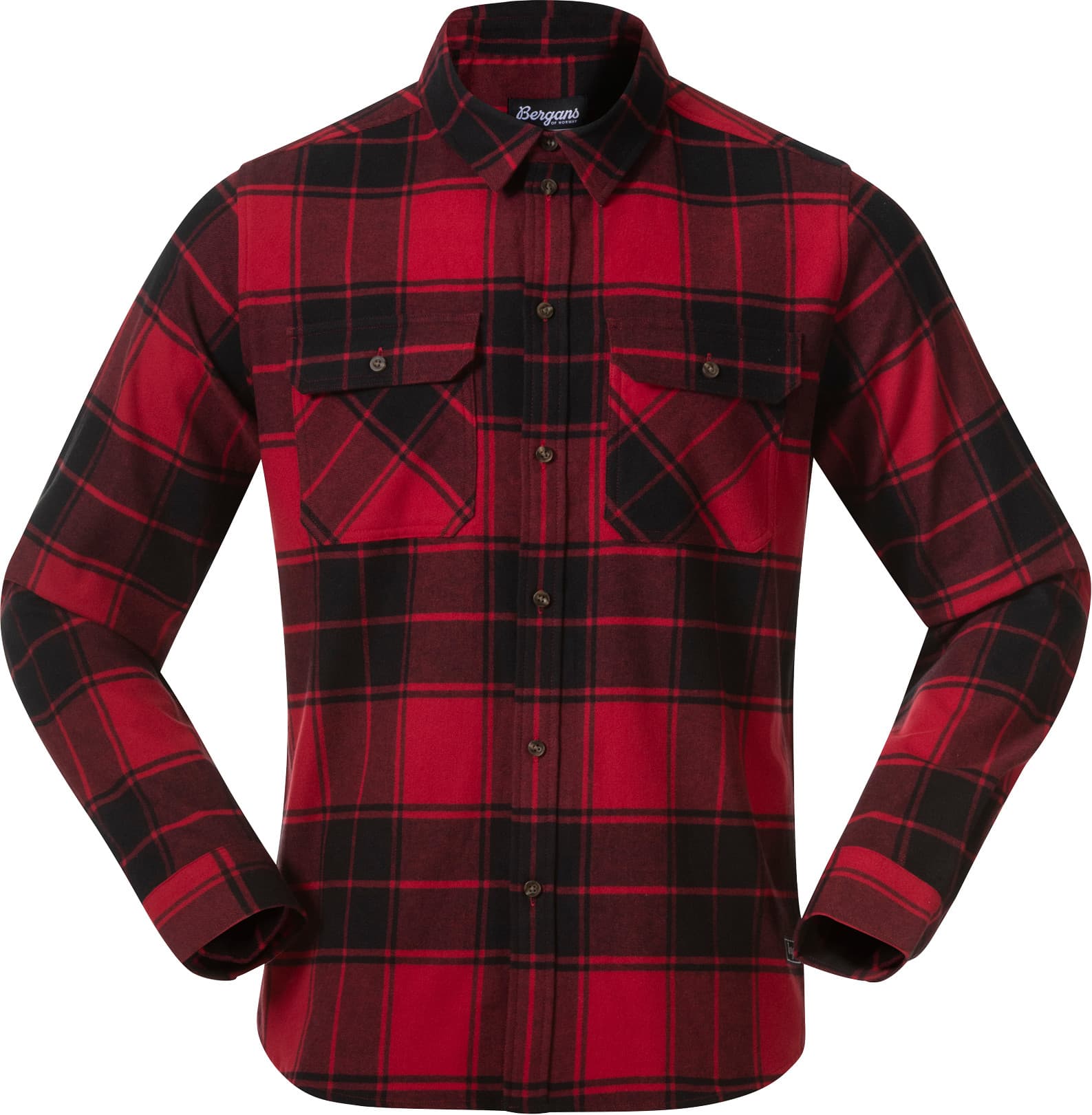 Bergans Bergans Men's Nordmarka Flannel Shirt Red/black Check