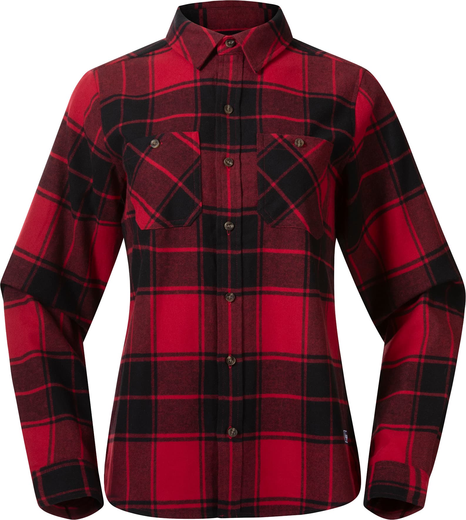 Bergans Bergans Women's Nordmarka Flannel Shirt Red/black Check