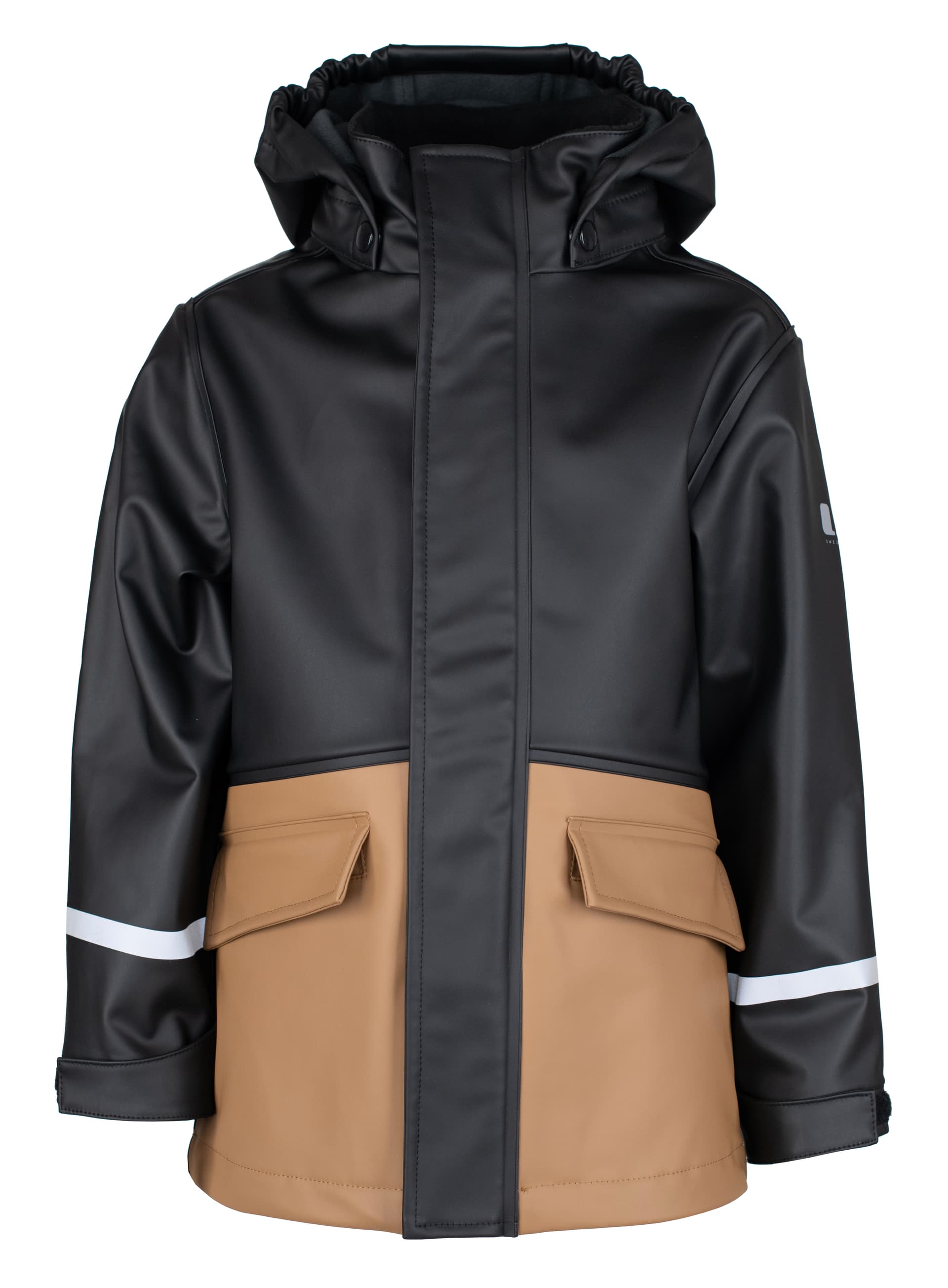 Lindberg Lindberg Kids' Vestby Rain Jacket Fleece Black/beige