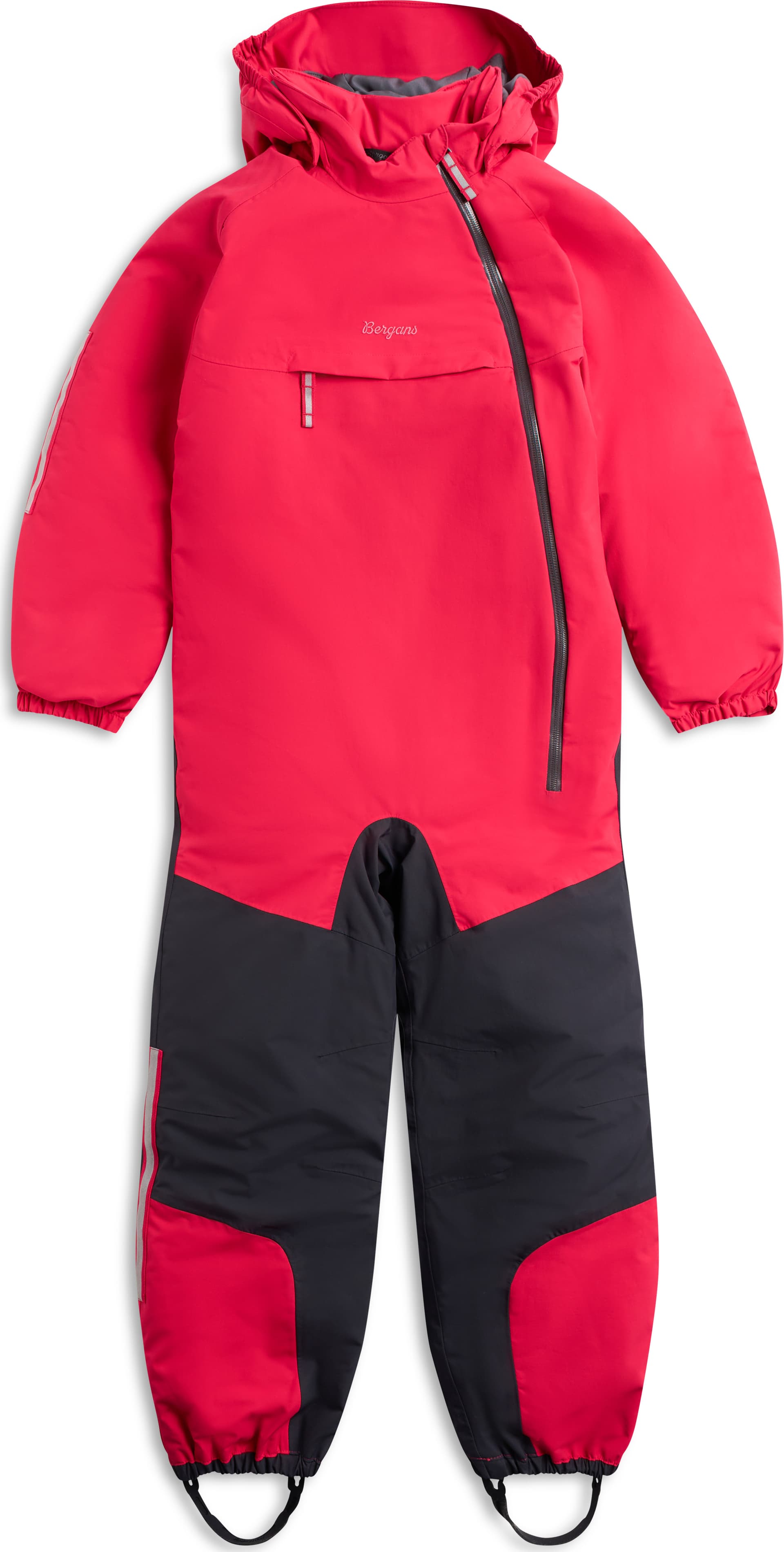 Bergans Bergans Kids' Lilletind Insulated Shell Coverall Alpine Rose/dark Shadow Grey