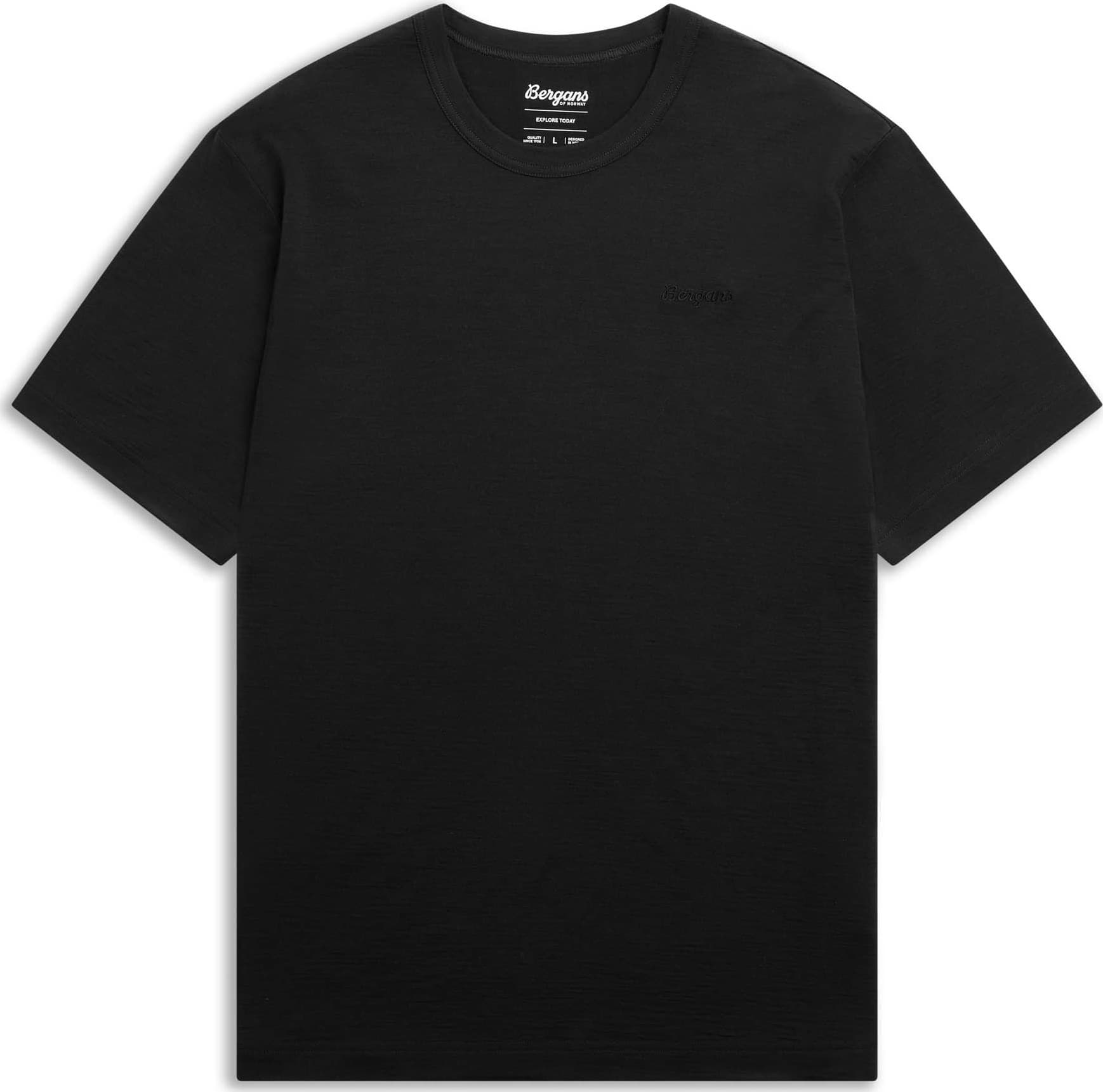 Bergans Bergans Men's Logo Merino Tee Dark Shadow Grey