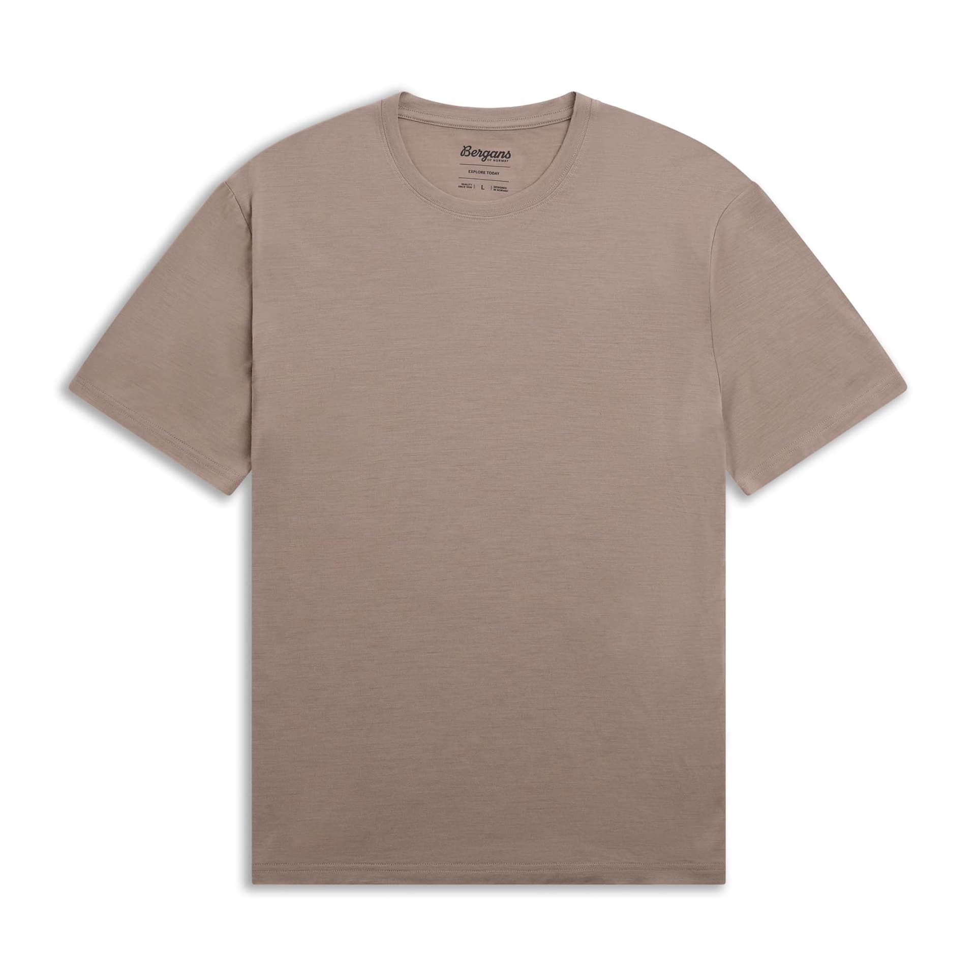 Bergans Bergans Men's Merino Light Tee Rock Taupe
