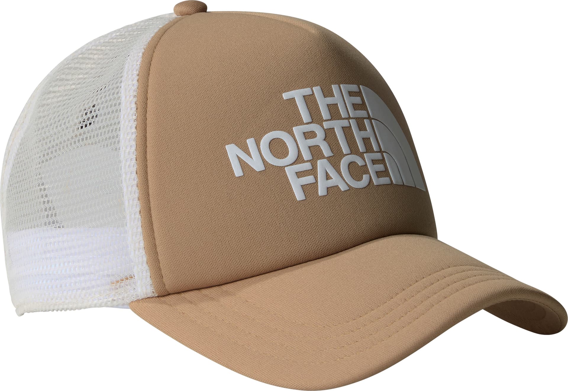 The North Face The North Face TNF Logo Trucker Cap Khaki Stone/TNF White
