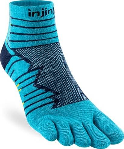 Injinji Injinji Men's Ultra Run Mini-Crew Pacific Blue