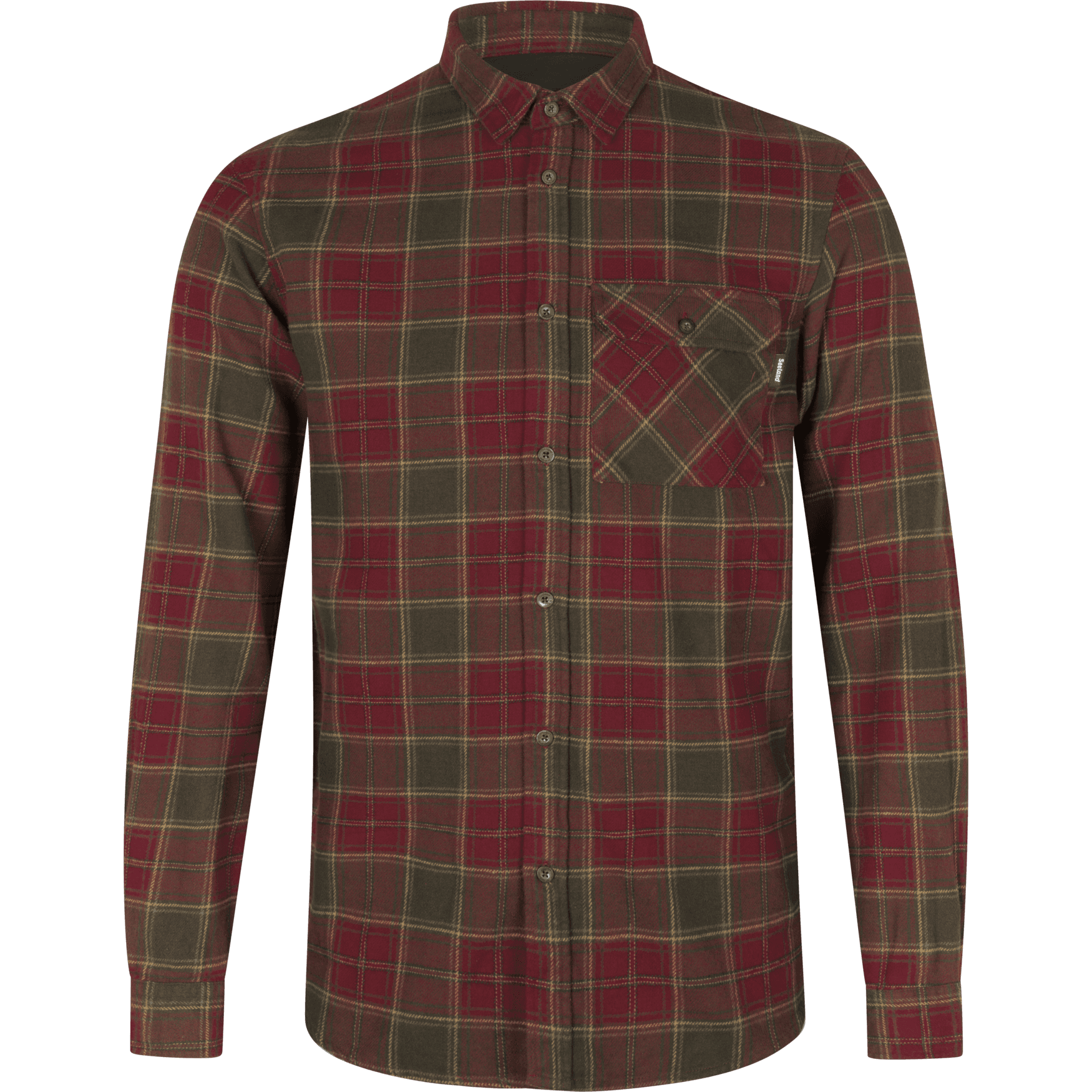 Seeland Seeland Men's Glen Flannel Shirt Red Forest Check