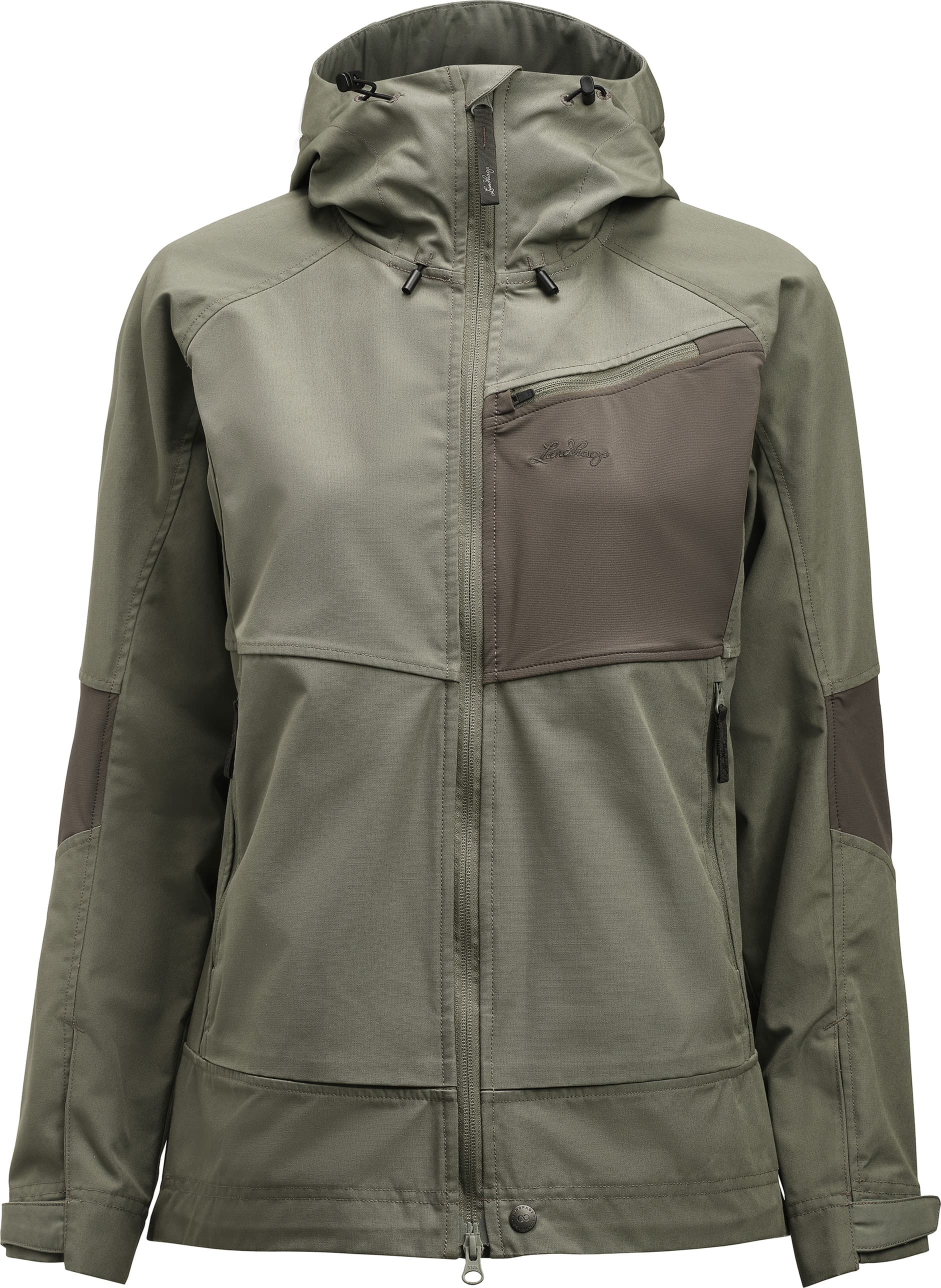 Lundhags Lundhags Women's Tived Stretch Hybrid Jacket Aloe Green/forest Green