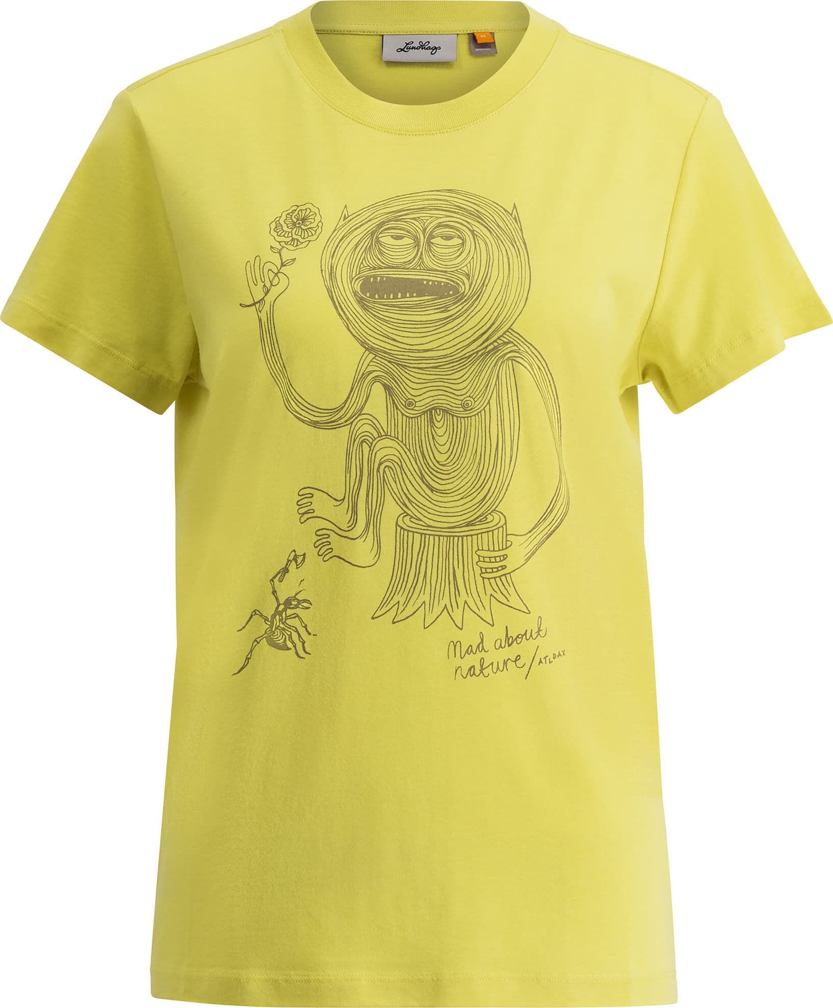 Lundhags Lundhags Women's Järpen Printed T-Shirt Pale Lemon