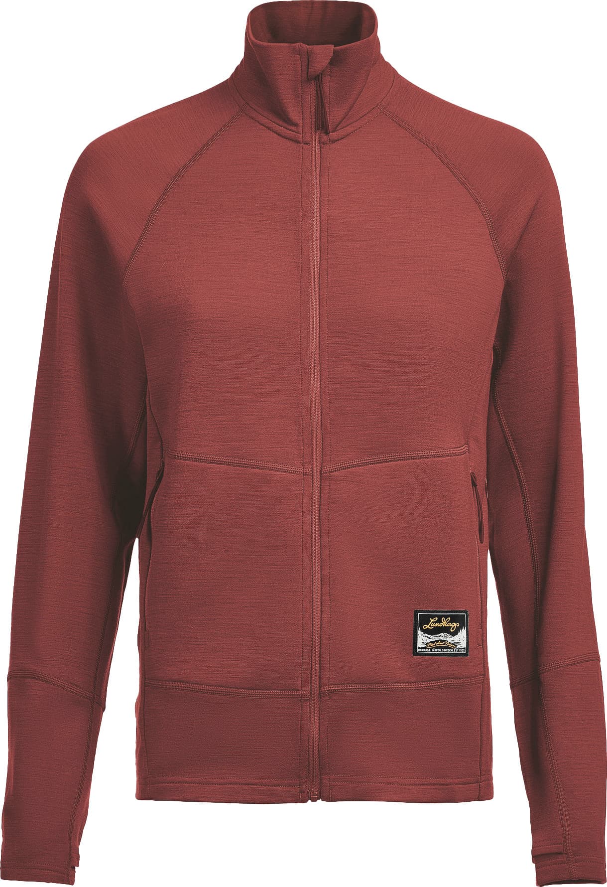 Lundhags Lundhags Women's Tived Merino Full Zip Rosewood
